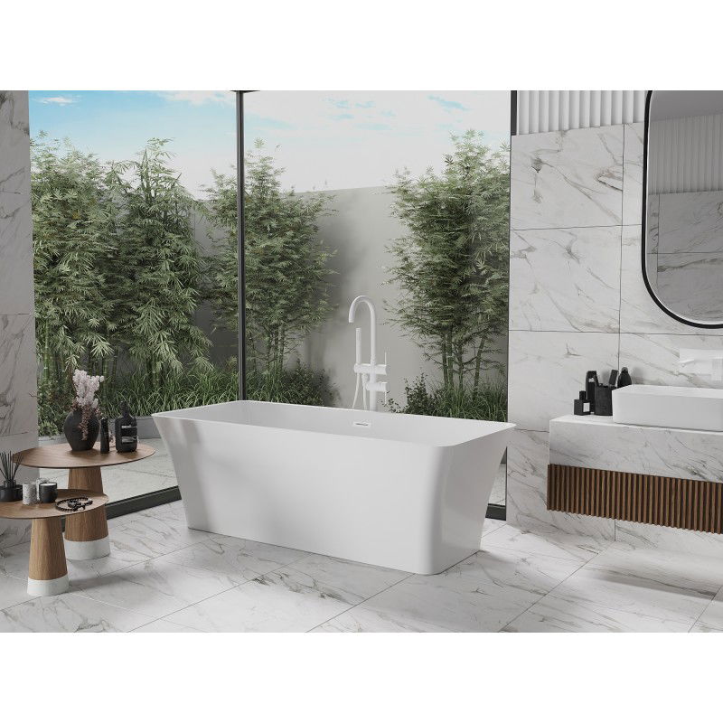 Mexen Tonia vasca da bagno freestanding 170 x 75 cm, bianca, troppo pieno bianco - 52171707500-20