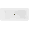 Mexen Tonia 170 x 75 cm, Freestanding Bath, White, Gold Overflow - 52171707500-50
