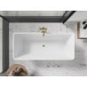 Mexen Tonia 170 x 75 cm, Freestanding Bath, White, Gold Overflow - 52171707500-50