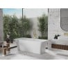 Mexen Tonia freistehende Badewanne 170 x 75 cm, weiß, mit abgerundetem Gold - 52171707500-55