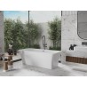 Mexen Tonia iseseisev vann 170 x 75 cm, valge, ülejooks harjatud gun gray - 52171707500-66