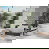 Mexen Tonia vrijstaande badkuip 170 x 75 cm, wit, overloop gun gray geborsteld - 52171707500-66