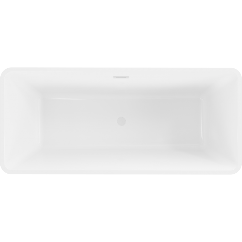 Mexen Tonia freestanding bath 170 x 75 cm, white/black, white overflow - 52171707575-20