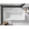 Mexen Tonia freistehende Badewanne 170 x 75 cm, weiß/schwarz, weißer Überlauf - 52171707575-20
