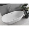 Mexen Eos freistehende Badewanne 170 x 75 cm, weiß, Überlauf chrom - 52471707500-01