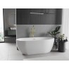 Mexen Eos vaba seisev vann 150 x 75 cm, valge, kuldne harjatud ülevool - 52471507500-55