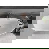 Mexen Eos vrijstaande badkuip 170 x 75 cm, wit, overloop geborsteld koper - 52471707500-65