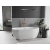 Mexen Eos freistehende Badewanne 170 x 75 cm, weiß, gebürsteter Messingüberlauf - 52471707500-65