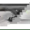 Mexen Eos vrijstaande badkuip 170 x 75 cm, wit, overloop gun metal - 52471707500-95