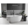 Mexen Eos eraldiseisev vann 170 x 75 cm, valge, must ülevool - 52471707500-70
