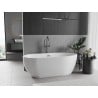 Mexen Eos freestanding bath 170 x 75 cm, white, brushed gun gray overflow - 52471707500-66