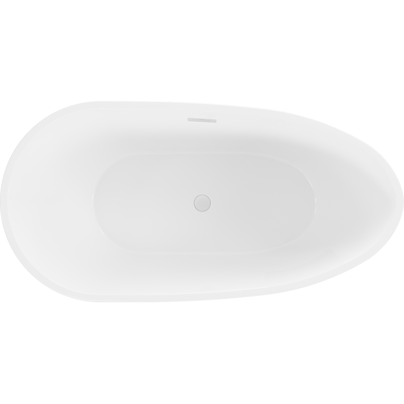 Mexen Eos baignoire autoportante 170 x 75 cm, blanc/noir, trop-plein blanc - 52471707575-20