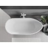 Mexen Eos freistehende Badewanne 170 x 75 cm, weiß/schwarz, weißer Überlauf - 52471707575-20