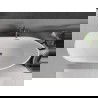 Mexen Eos vrijstaande badkuip 150 x 75 cm, wit/zwart, overloop gun gray geborsteld - 52471507575-66