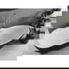 Mexen Eos freistehende Badewanne 150 x 75 cm, weiß/schwarz, Überlauf gebürstetes Nickel - 52471507575-97