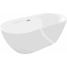 Mexen Roxy freestanding bath 170 x 80 cm, white, chrome overflow - 51201708000-01