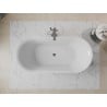 Mexen Roxy eraldiseisev vann 170 x 80 cm, valge, kroom ülevool - 51201708000-01