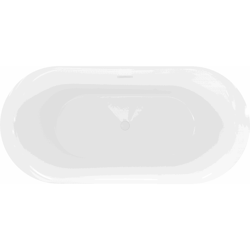 Mexen Roxy freistehende Badewanne 170 x 80 cm, weiß, Überlauf weiß - 51201708000-20