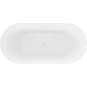 Mexen Roxy Badewanne freistehend 170 x 80 cm, weiß, Überlauf weiß - 51201708000-20