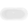 Mexen Roxy free-standing bathtub 170 x 80 cm, white, white overflow - 51201708000-20