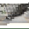 Mexen Roxy vrijstaande badkuip 170 x 80 cm, wit, overloop gun gray geborsteld - 51201708000-66