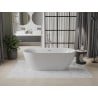 Mexen Roxy freistehende Badewanne 170 x 80 cm, weiß, Abfluss aus gebürstetem Nickel - 51201708000-97
