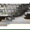 Mexen Roxy vrijstaande badkuip 170 x 80 cm, wit/zwart, gouden geborstelde overloop - 51201708075-55