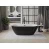 Mexen Roxy baignoire autoportante 170 x 80 cm, blanche/noire, trop-plein noir - 51201708075-70