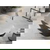 Mexen Roxy freistehende Badewanne 170 x 80 cm, weiß/schwarz, Überlauf gebürstetes Nickel - 51201708075-97