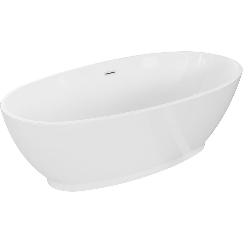 Mexen Bilbao freestanding bathtub 180 x 90 cm, white, overflow white - 51311809000-20