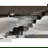Mexen Bilbao vrijstaande badkuip 180 x 90 cm, wit, witte overloop - 51311809000-20