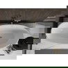 Mexen Bilbao vrijstaande badkuip 180 x 90 cm, wit, goud overloop - 51311809000-50