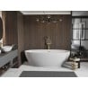 Baignoire Mexen Bilbao autoportante 180 x 90 cm, blanche, trop-plein en or brossé - 51311809000-55