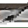 Mexen Bilbao vrijstaande badkuip 180 x 90 cm, wit, goud geborstelde overloop - 51311809000-55
