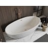 Mexen Bilbao freestanding bathtub 180 x 90 cm, white, brushed copper overflow - 51311809000-65