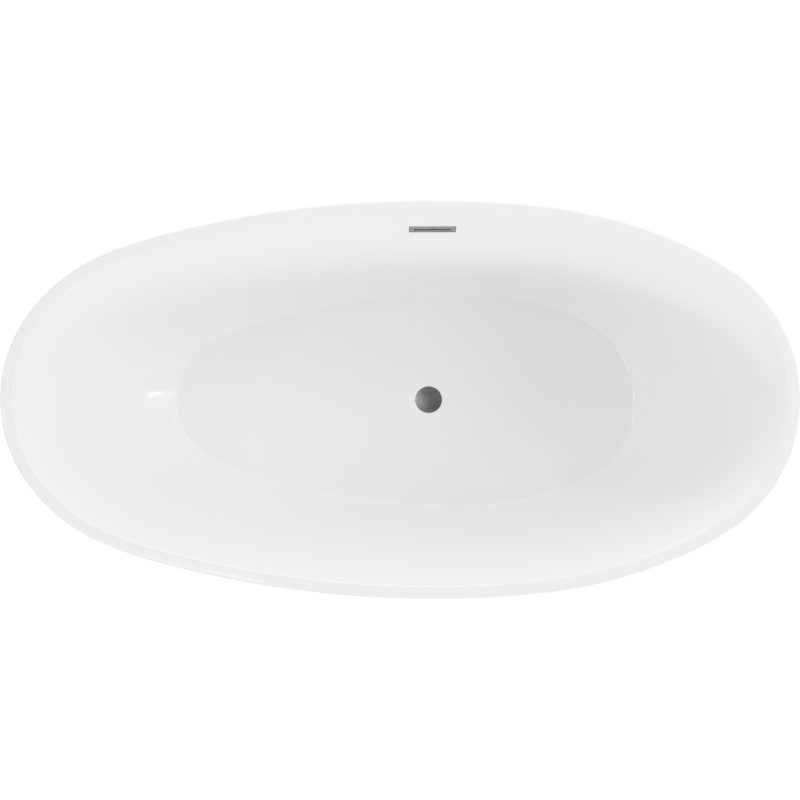 Mexen Bilbao μπανιέρα ελεύθερης τοποθέτησης 180 x 90 cm, λευκή, με υπερχείλιση gun