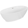 Mexen Bilbao Freestanding Bath 180 x 90 cm, White, Brushed Nickel Overflow - 51311809000-97