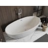 Mexen Bilbao Freestanding Bath 180 x 90 cm, White, Brushed Nickel Overflow - 51311809000-97