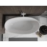 Mexen Bilbao freestanding bath 180 x 90 cm, white/black, white overflow - 51311809075-20