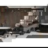 Mexen Bilbao vrijstaande badkuip 180 x 90 cm, wit/zwart, overloop roze goud - 51311809075-60