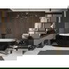 Baignoire Mexen Bilbao autoportante 180 x 90 cm, blanche/noire, trop-plein noir - 51311809075-70
