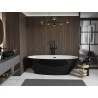 Mexen Bilbao 180 x 90 cm vabas seisev vann, valge/must, must ülevool - 51311809075-70
