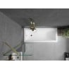 Mexen Next bath screen 1-winged 50 x 150 cm, transparent, brushed gold - 895-050-000-00-00-55