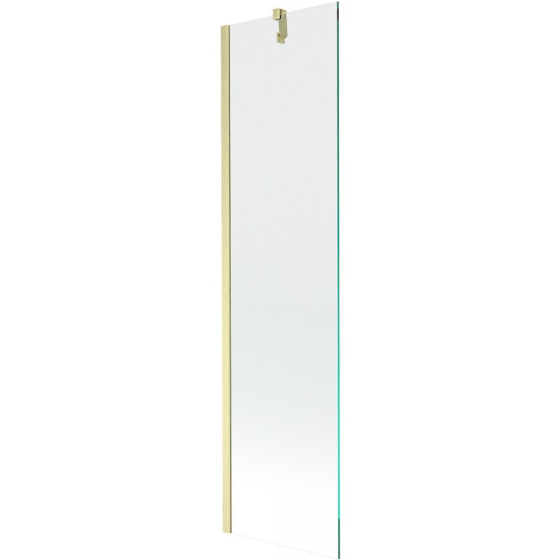 Mexen Next 1-panel bath screen 50 x 150 cm, transparent, brushed gold - 895-050-000-00-00-55