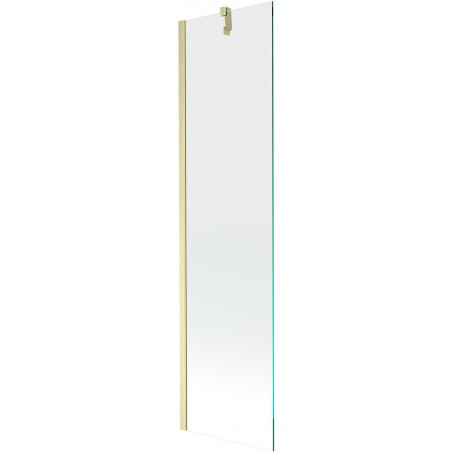 Mexen Next Badewannenabtrennung 1-flügelig 50 x 150 cm, transparent, gebürstet gold - 895-050-000-00-00-55