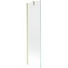 Mexen Next Badewannenfaltwand 1-flügelig 50 x 150 cm, transparent, gebürstet gold - 895-050-000-00-00-55