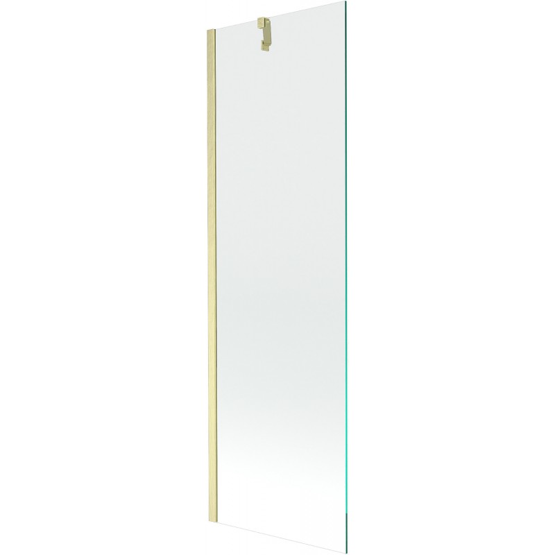Mexen Next Badewannenfaltwand 1-teilig 60 x 150 cm, transparent, gebürstetes Gold - 895-060-000-00-00-55