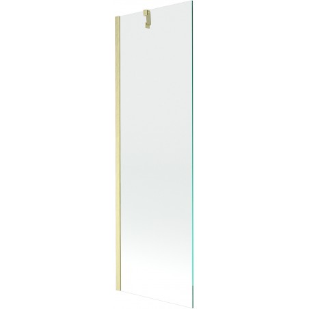 Mexen Next Badewannenfaltwand 1-teilig 60 x 150 cm, transparent, gebürstetes Gold - 895-060-000-00-00-55