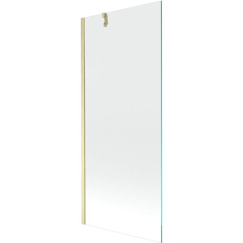 Mexen Next badwand vouwdeur 1-delig 80 x 150 cm, transparant, geborsteld goud - 895-080-000-00-00-55