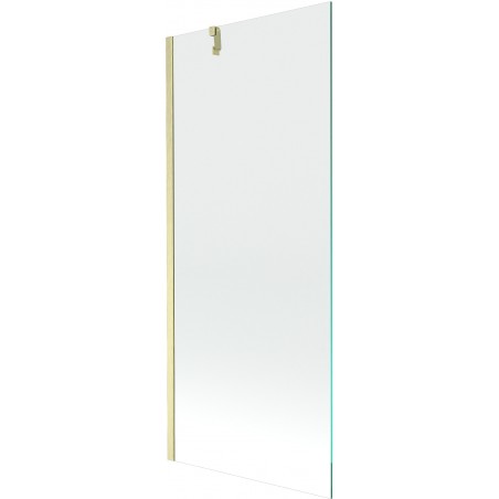 Mexen Next 1-segmeente Buedwänn-Schirm 80 x 150 cm, transparent, gebürzt Gold - 895-080-000-00-00-55